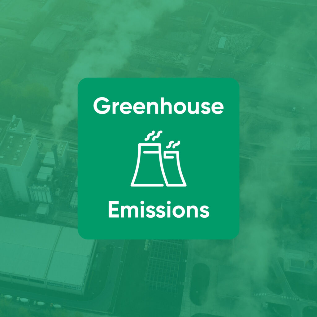 Greenhouse emissions icon